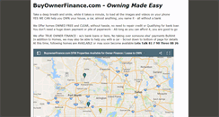 Desktop Screenshot of buyownerfinance.com