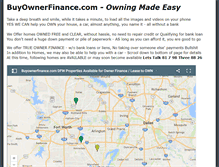 Tablet Screenshot of buyownerfinance.com